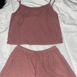 pink sleep set by shein